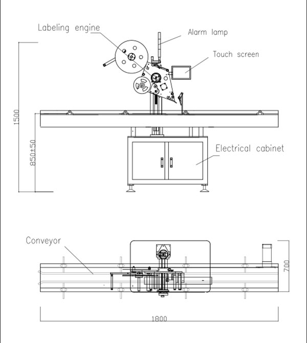 Automatic Flat Top Self-Adhesive Labeling Machine