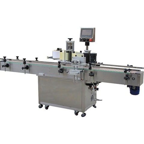 Herbal Products Bottle Labeling Machine With Feeding Table