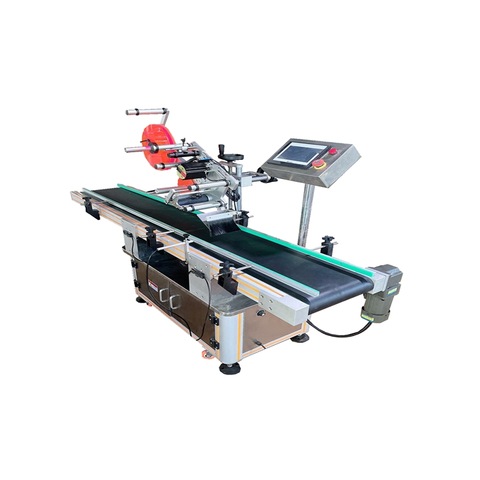 Automatic Sticker Bottle Caps Labeling Machine With Feeder