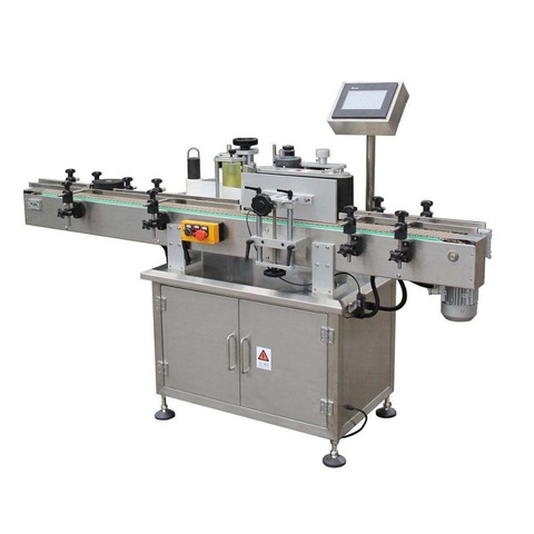 Wraparound Grade Cylindrical Containers Bottle Sticker Labeling Machine