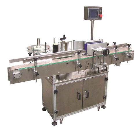 Adhesive Sticker Labeller Applicator With Double Labeling Heads