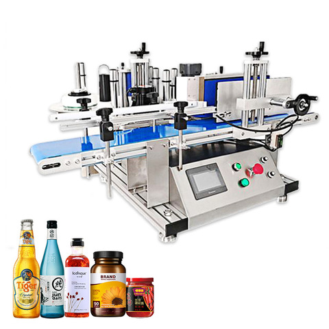 Auto Sticker Whisky Cans Bottle Labeling Machine