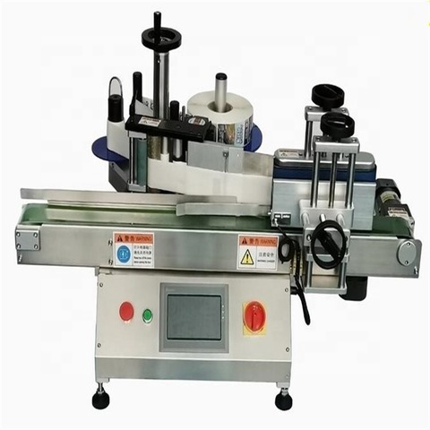 Vertical Round Object Label Applicator