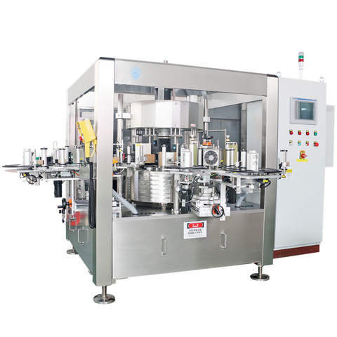 Three Stickers Bottle Labeling Machine