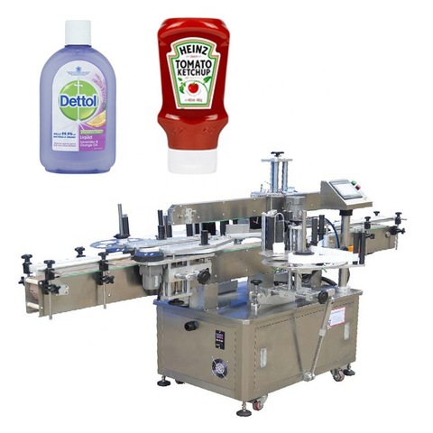 Auto Bucket Sticker Labeling Machine