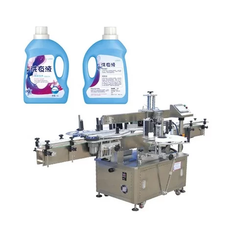 Automatic round disinfectant hand sanitizer bottle labeling machine...