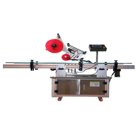flat surface top labeling machine automatic cartons boxes cream jars...