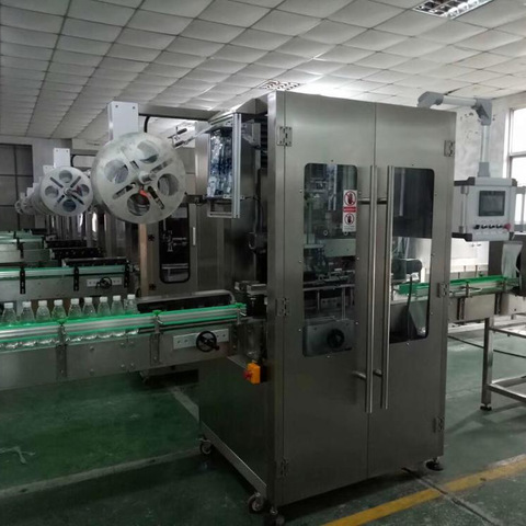 Automatic round disinfectant hand sanitizer bottle labeling machine...