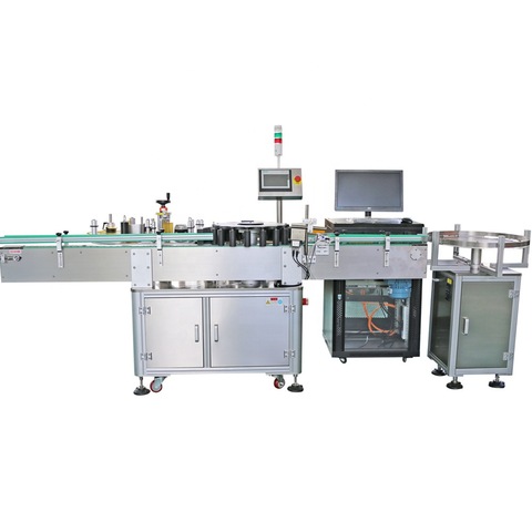 Blend Oil Full Automatic Labeling Machine , Bottle Bucket Label...