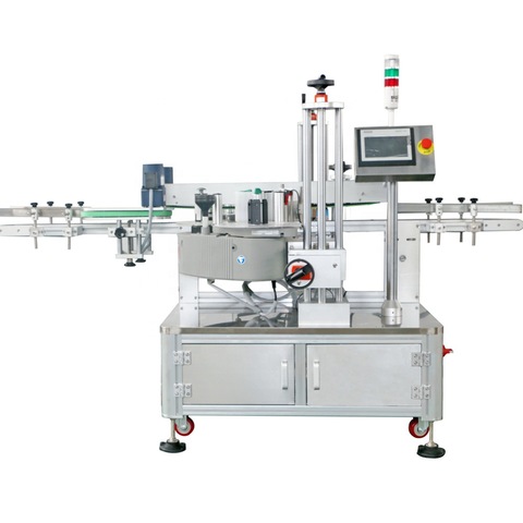 Automatic Battery Label Applicator With Conveyor